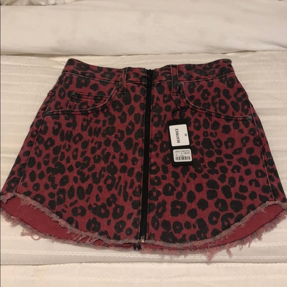 Carmar Dresses & Skirts - Carmar Beatrice Red Cheetah Skirt